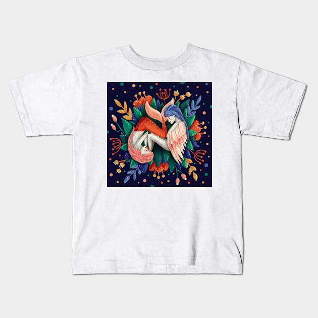 Mermaids Kids T-Shirt by Marta’s Reveries